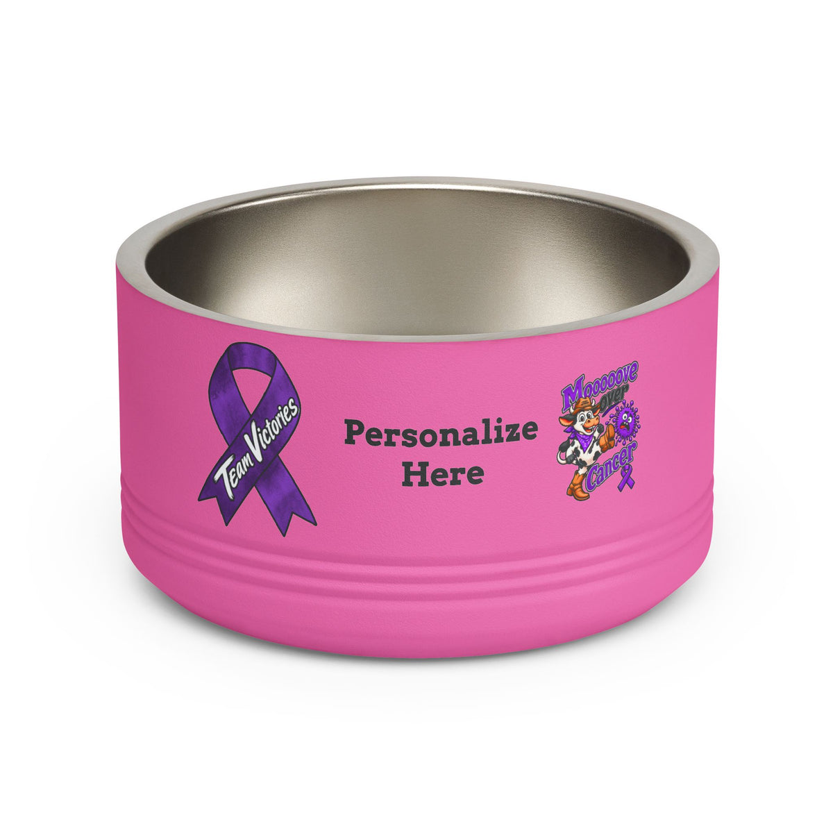 Pet Bowl - Stainless Steel - 18 oz - "Personalize"