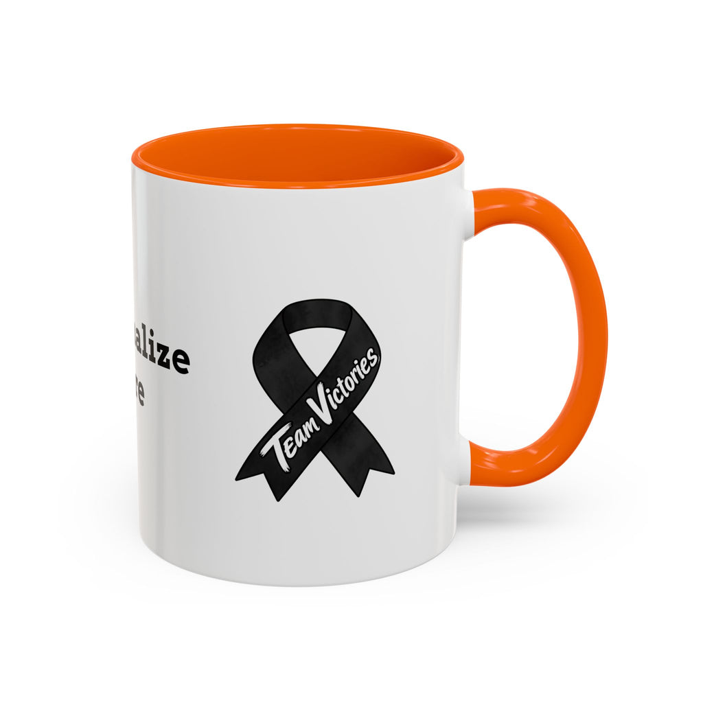Color Accent Coffee Cup - 11 oz & 15 oz - "Personalize"