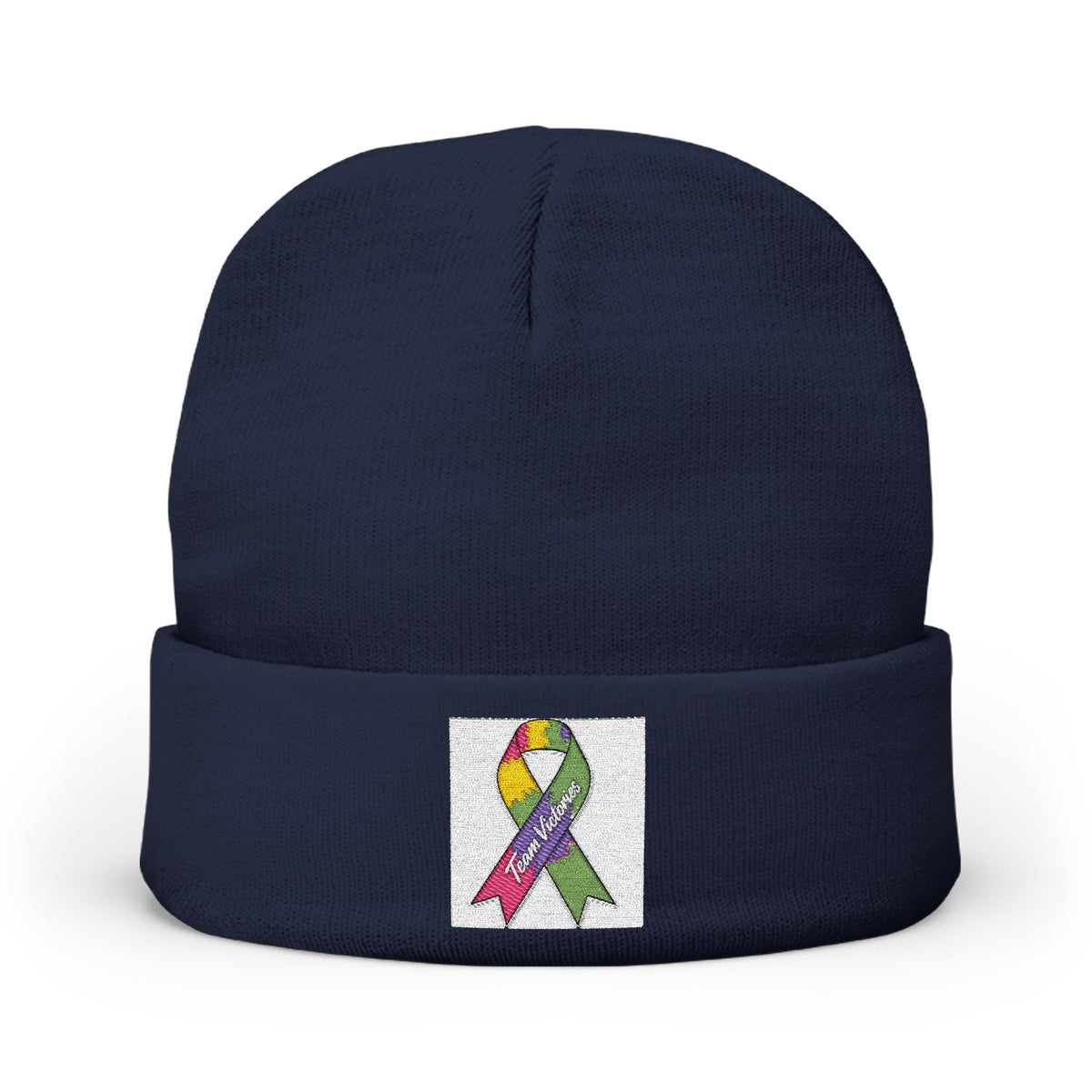 Embroidered Beanie –  Knit Hat