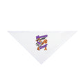 Moooove Over Cancer pet bandana with orange Leukemia/Kidney Cancer awareness ribbon