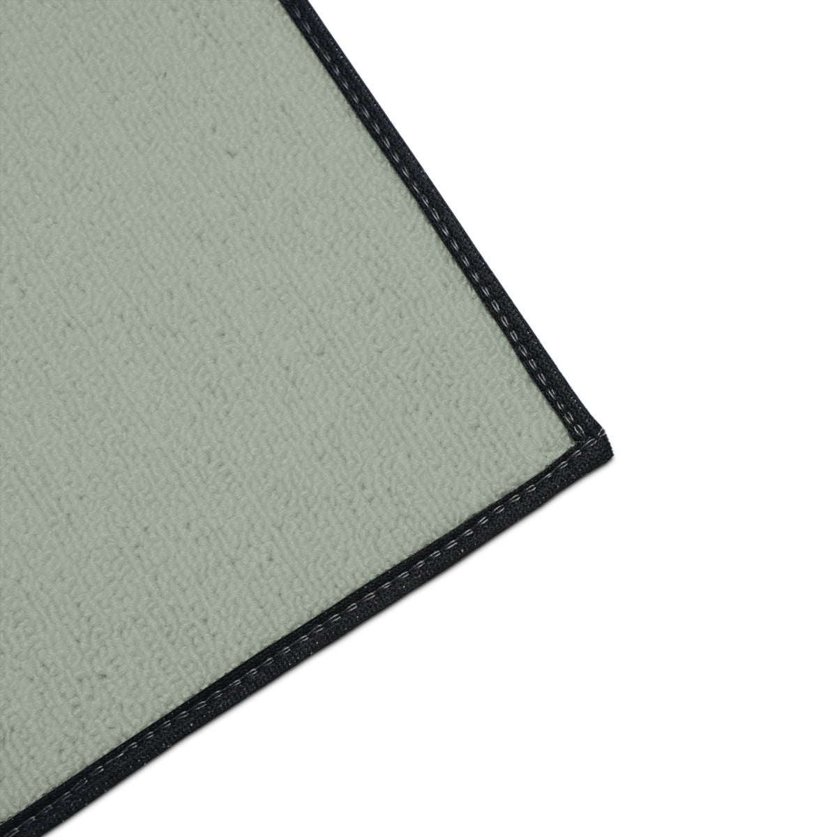 Close-up of Moooove Over Cancer mat texture and black edge