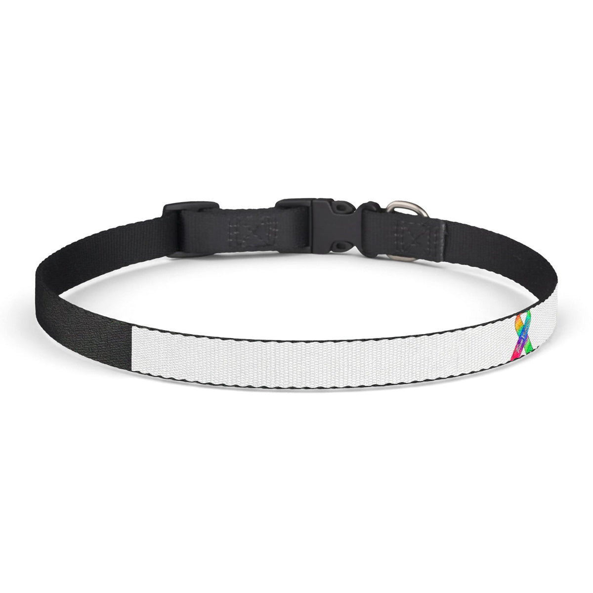 White Clip-On Pet Collar with Lightweight Dog Collar