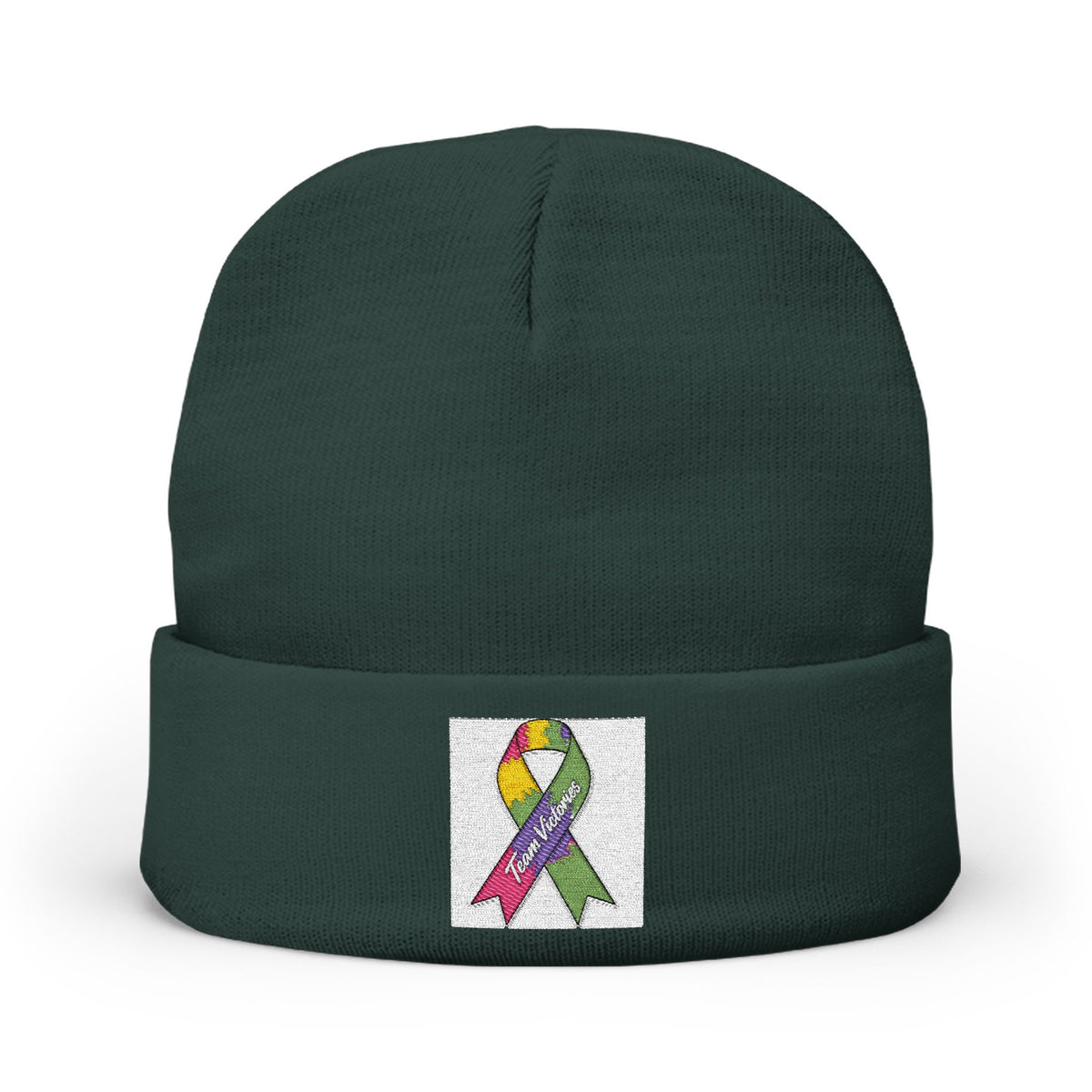 Embroidered Beanie –  Knit Hat