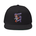 Black Moooove Over Cancer flat bill cap with colorful front artwork