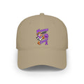 Tan Moooove Over Cancer low-profile baseball hat with colorful awareness ribbon artwork