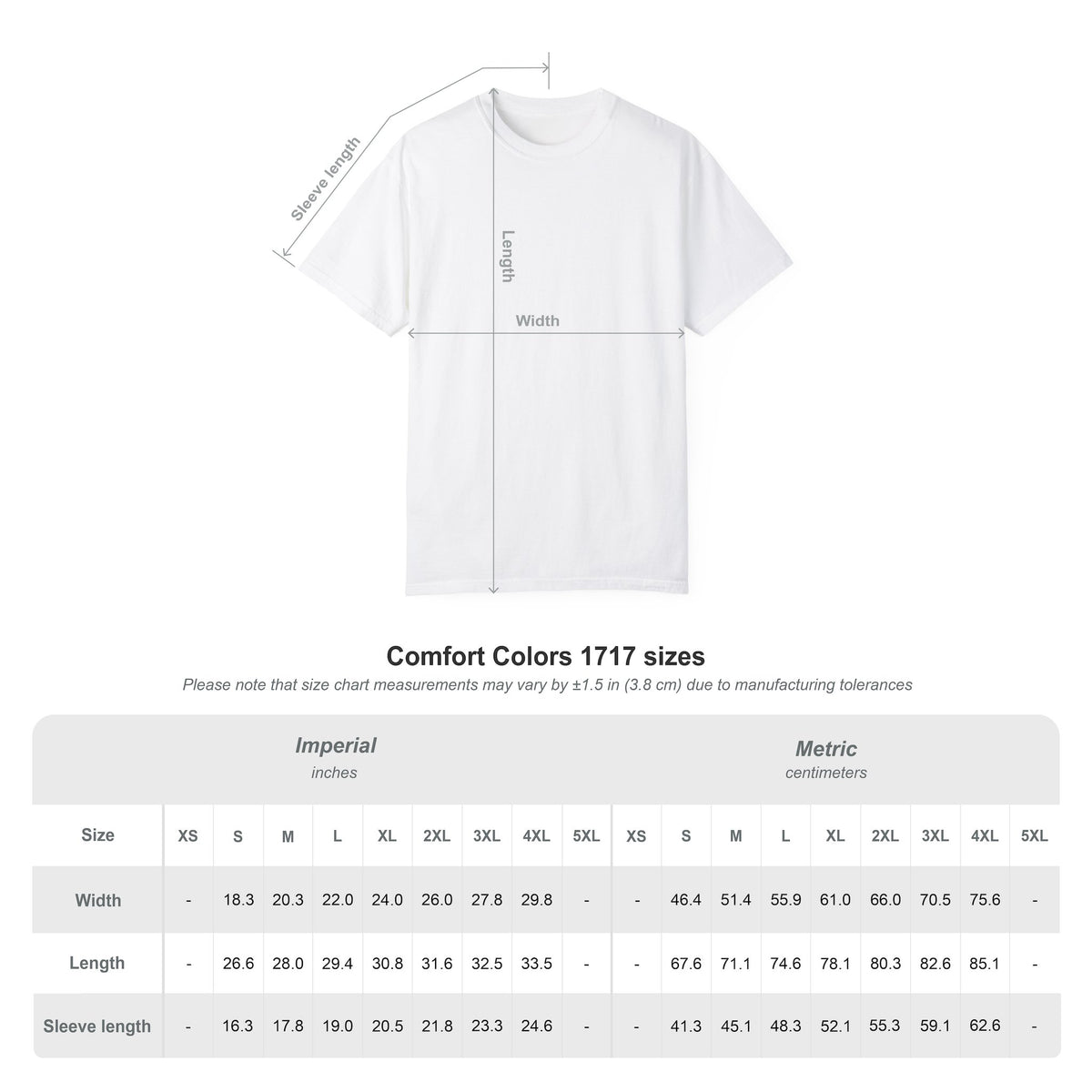 T-Shirt | Comfort Colors 1717 - "Personalize"