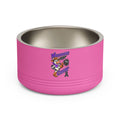 Pink Mooove Over Cancer stainless steel pet bowl