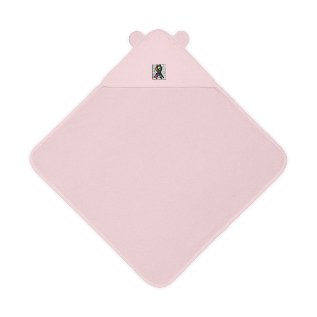Embroidered Terry Hooded Baby Towel with Ears - Soft Hooded Bath Wrap