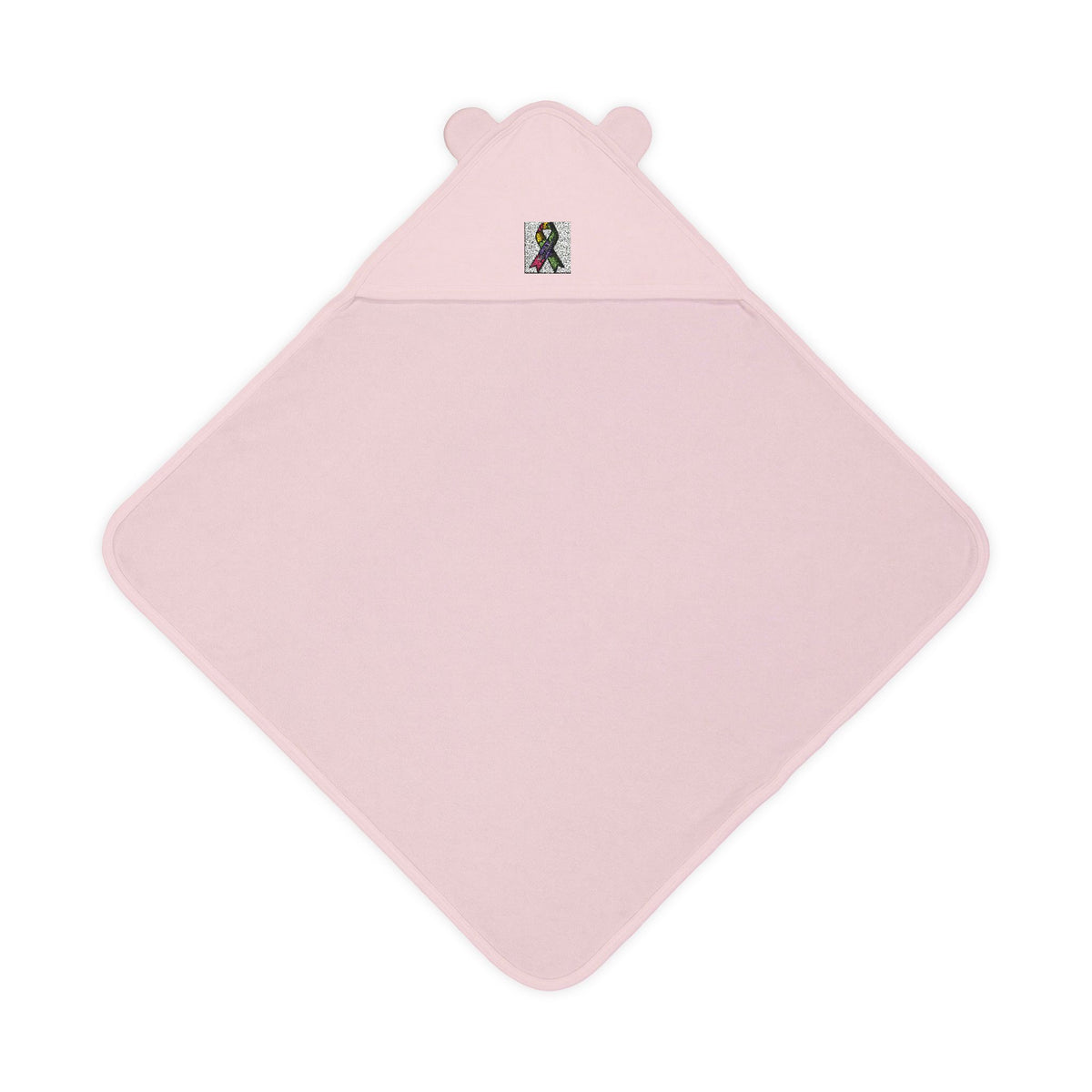 Embroidered Terry Hooded Baby Towel with Ears - Soft Hooded Bath Wrap