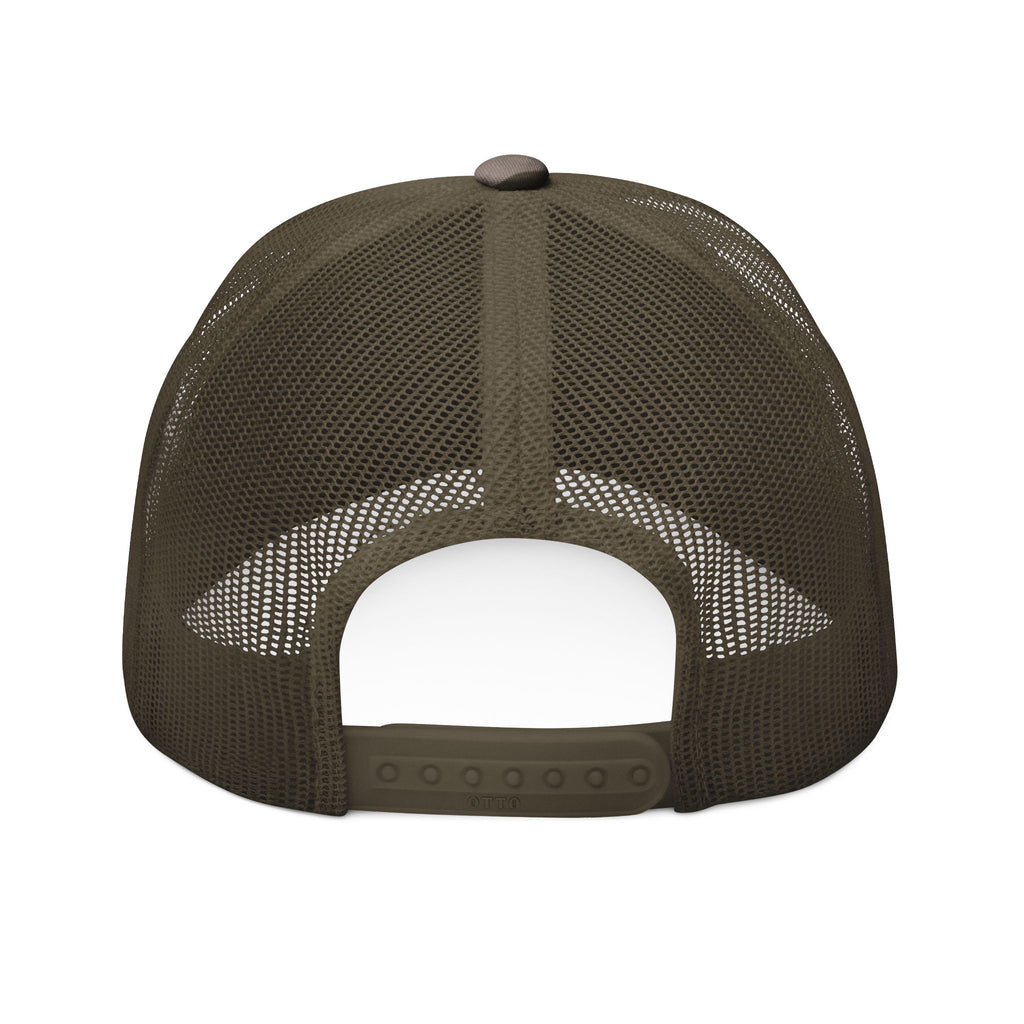 Trucker Hat - Embroidered - Camo Mesh Cap