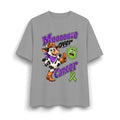 Moooove Over Cancer heavyweight T-shirt in gray with green ribbon graphic