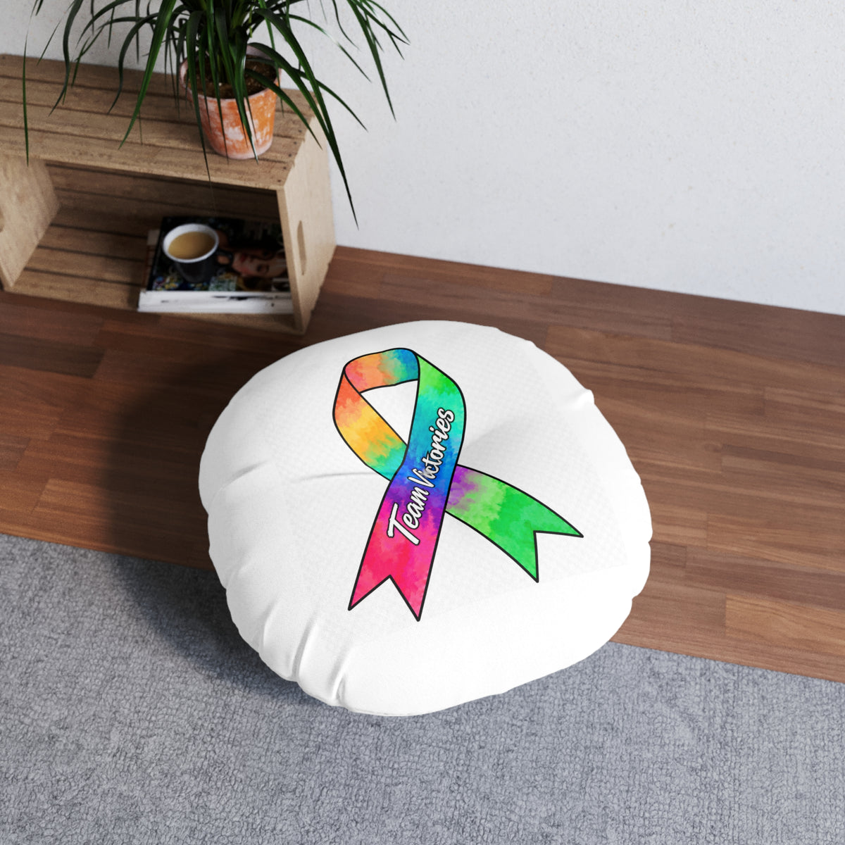 Round Tufted Floor Pillow