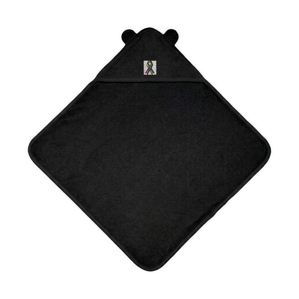 Embroidered Terry Hooded Baby Towel with Ears - Soft Hooded Bath Wrap