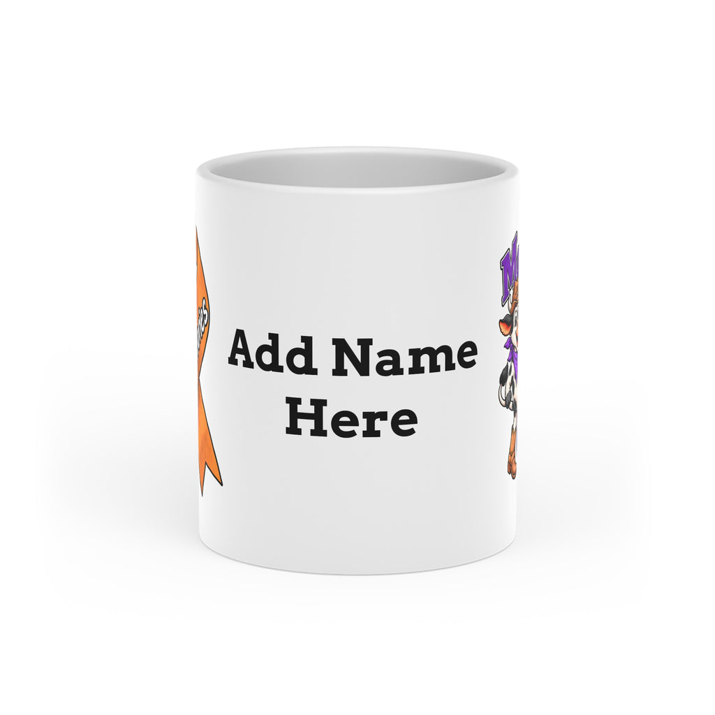 Kickin' Cancer 11 oz Heart-Handle Ceramic Mug