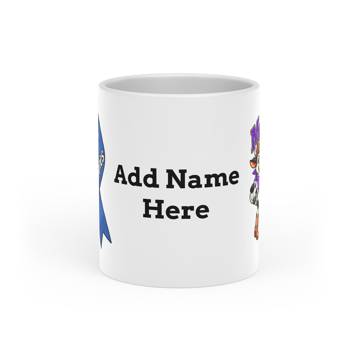 Kickin' Cancer 11 oz Heart-Handle Ceramic Mug