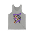 Gray Moooove Over Cancer tank top featuring playful cancer support artwork