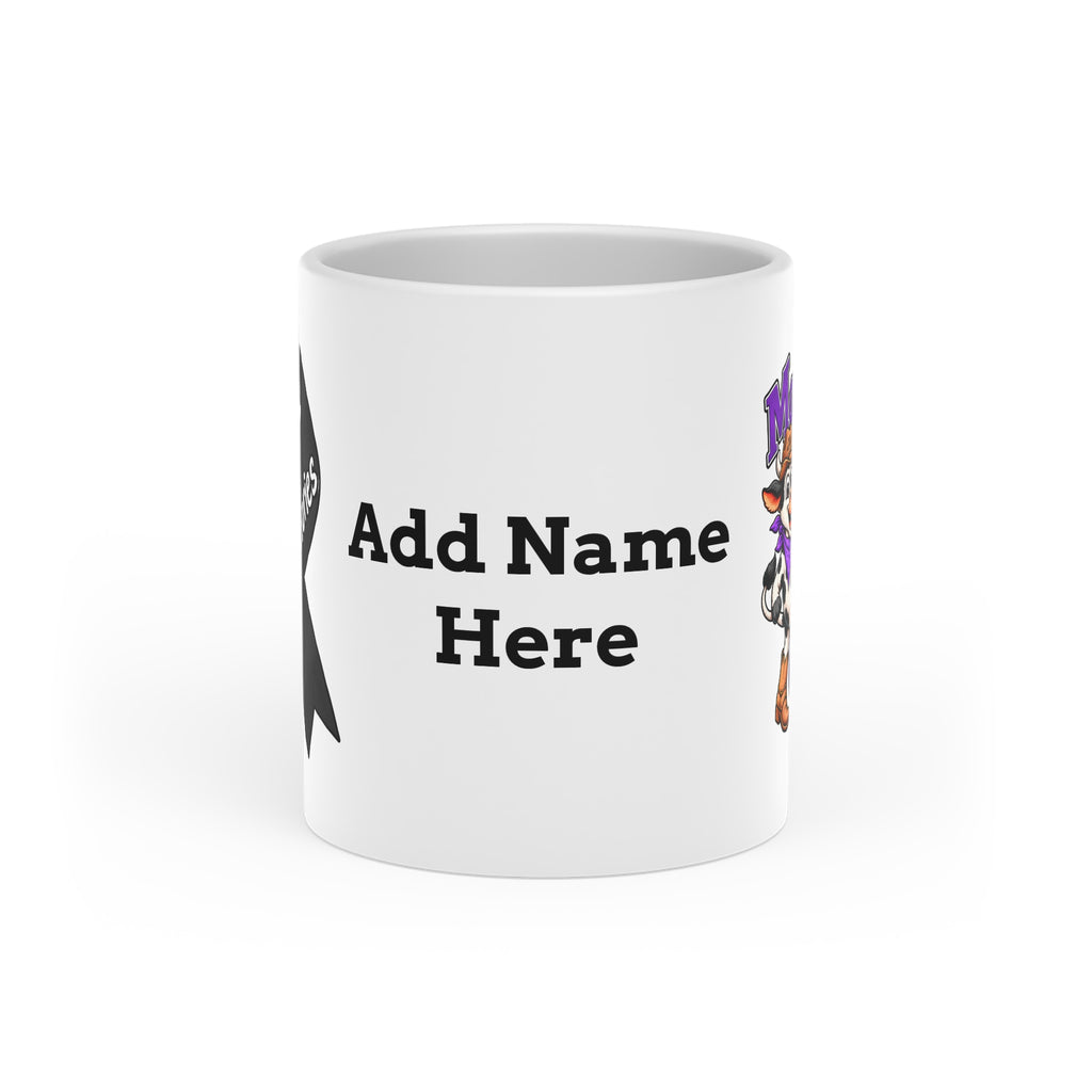 (Master) Kickin' Cancer 11 oz Heart-Handle Ceramic Mug