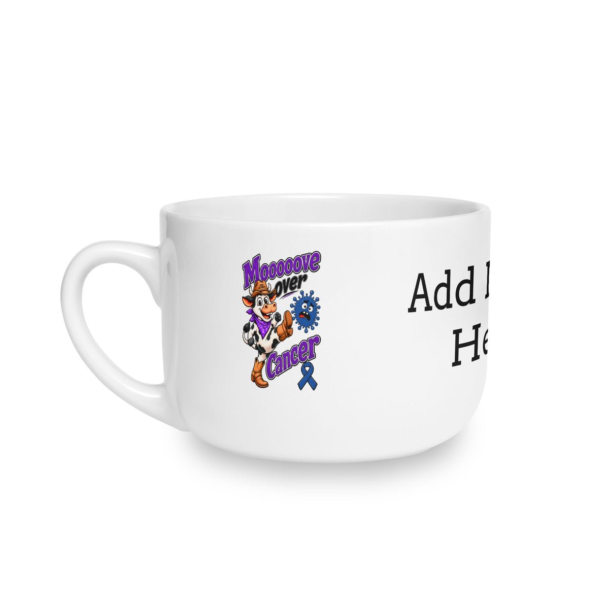 Ceramic Latte Mug - 25 oz - "Add Name Here"