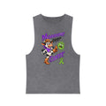 Moooove Over Cancer stonewashed tank top in gray with cowgirl artwork