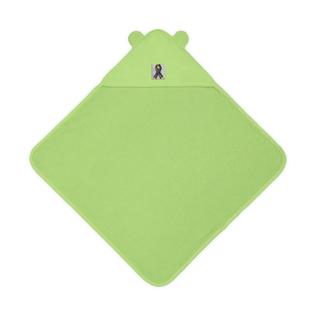 Embroidered Terry Hooded Baby Towel with Ears - Soft Hooded Bath Wrap
