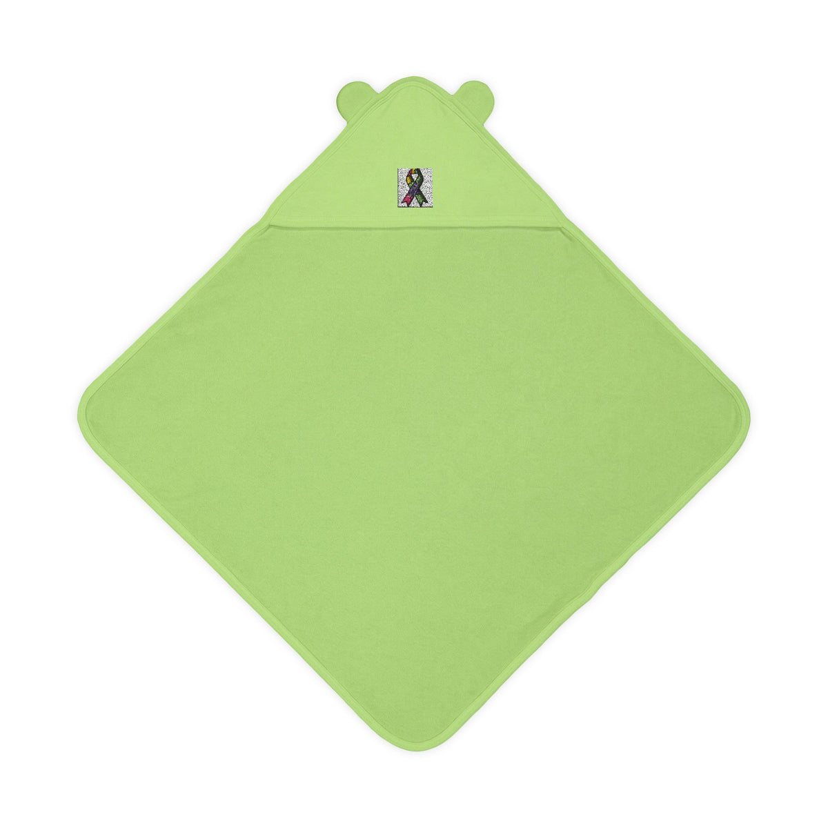 Embroidered Terry Hooded Baby Towel with Ears - Soft Hooded Bath Wrap