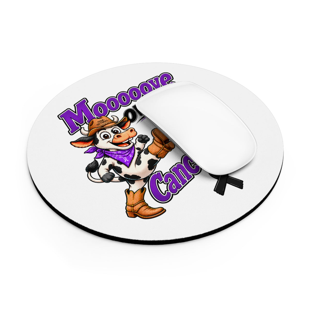 Round Mouse Pad - Victory Gray