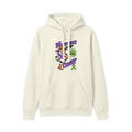 Moooove Over Cancer hoodie with Non-Hodgkin/Lymphoma Cancer awareness ribbon, ivory front view