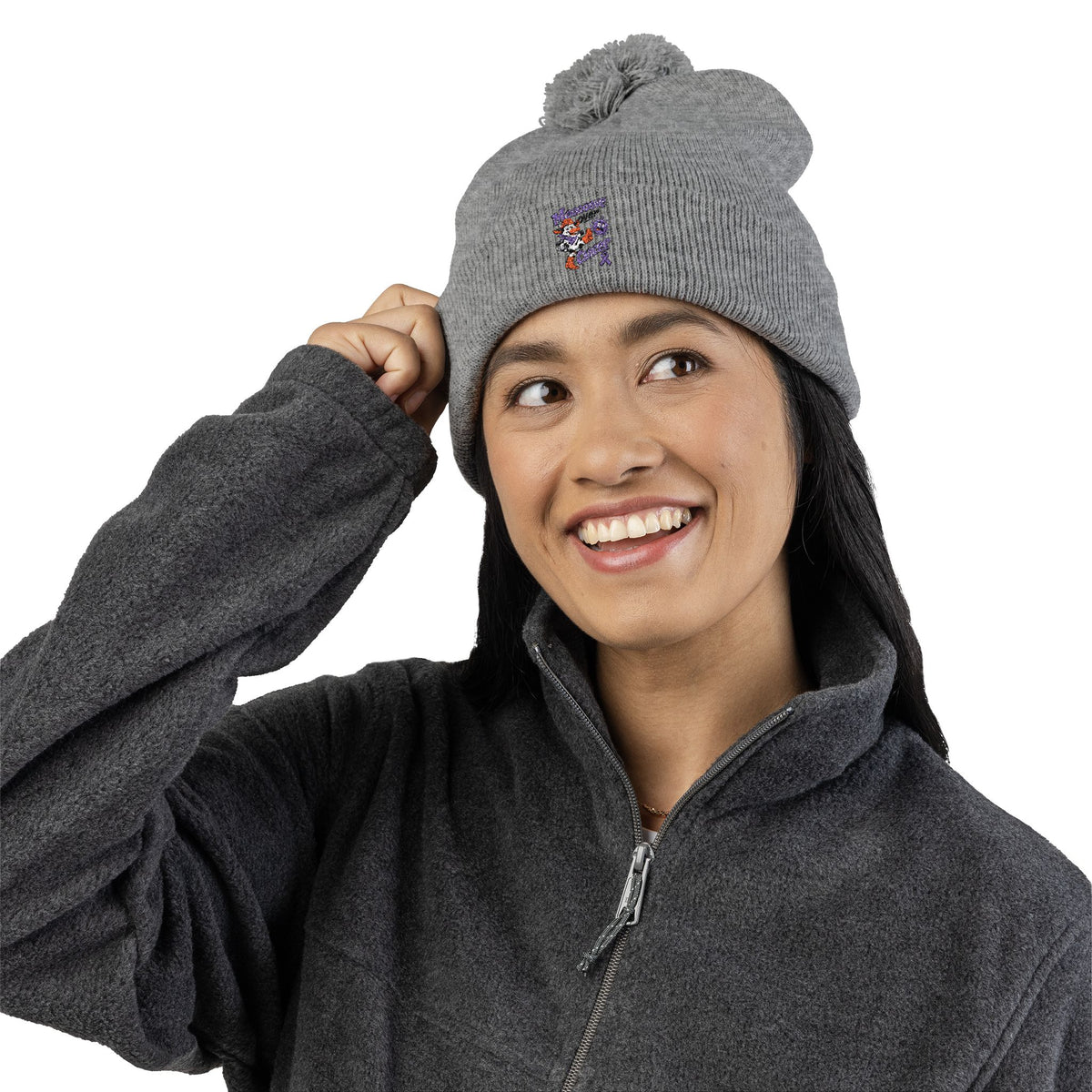 Embroidered  Pom-Pom Knit Cap | Sportsman SP15
