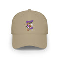 Tan Moooove Over Cancer low-profile baseball hat with colorful character artwork
