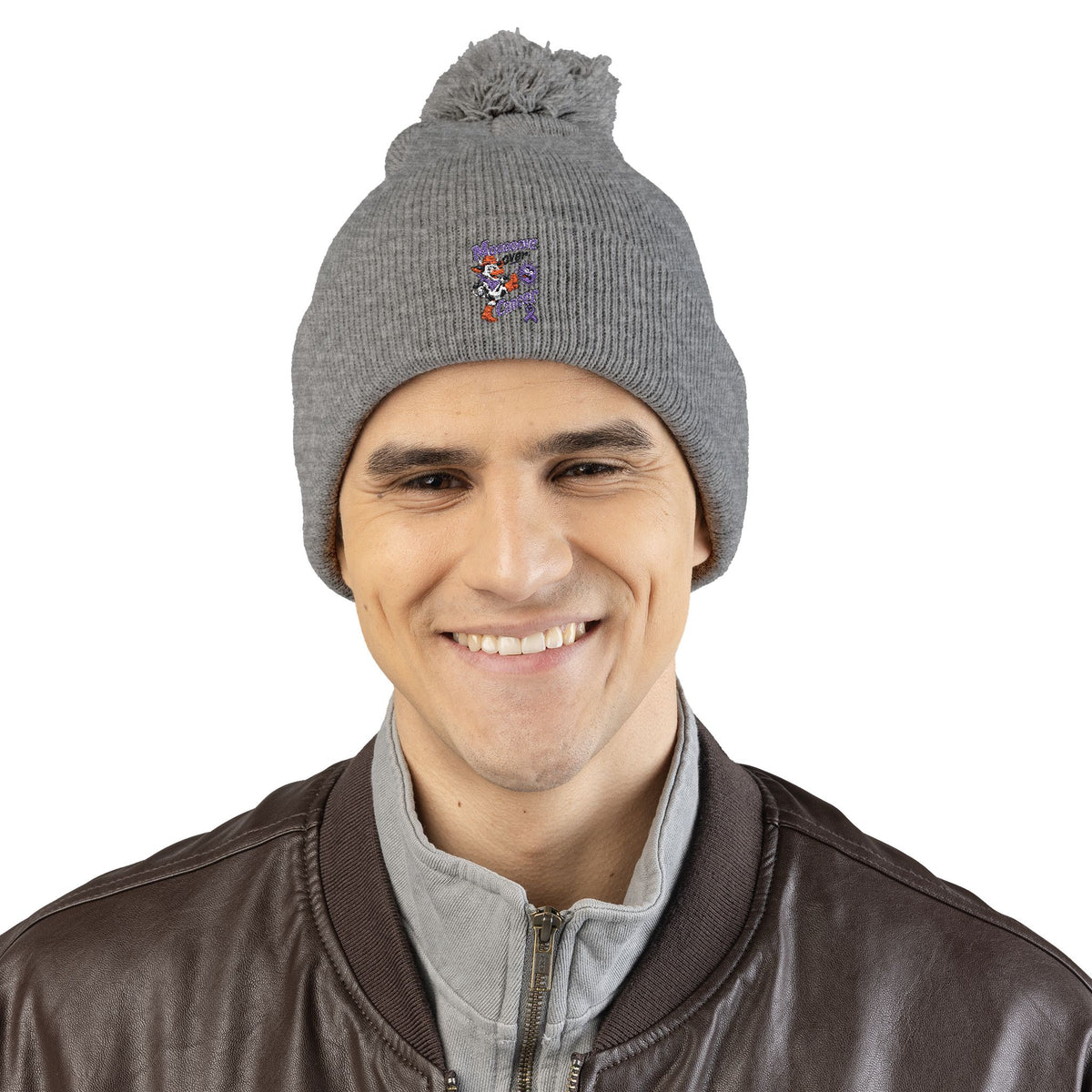 Embroidered  Pom-Pom Knit Cap | Sportsman SP15